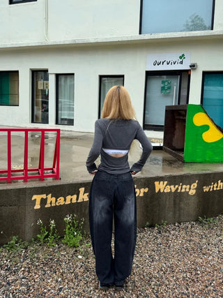 Woomin Side Hem Snap Mega Wide Pants