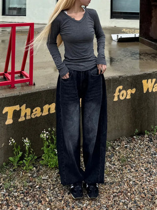 Woomin Side Hem Snap Mega Wide Pants
