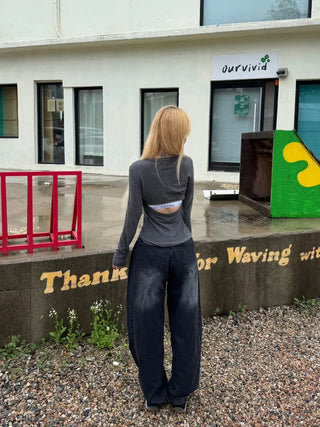 Woomin Side Hem Snap Mega Wide Pants