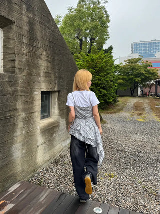 Woomin Side Hem Snap Mega Wide Pants