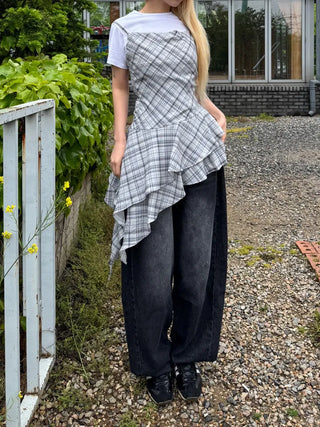 Woomin Side Hem Snap Mega Wide Pants