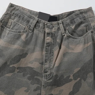 T-shirt with Camo Mega Wide Long Pants