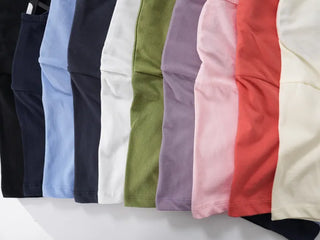 Dica Basic Plain Round Neck Short Sleeve T-shirt