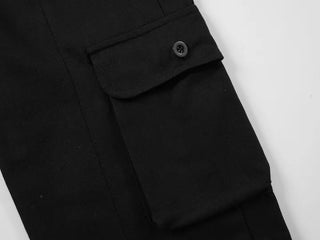 Genly Cargo Pocket Long Wide Pants