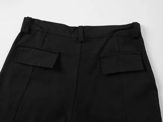 Genly Cargo Pocket Long Wide Pants