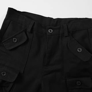 Genly Cargo Pocket Long Wide Pants