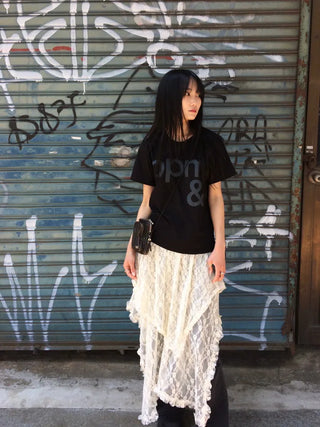 Clue Semi-Crop Printed Short Sleeve T-shirt