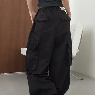 Bona Balloon Fit Drawstring Hem Cargo Pants