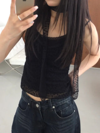 Tina Slim Fit Leopard Sleeveless