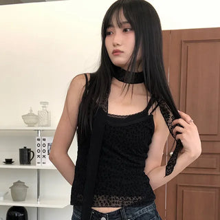 Tina Slim Fit Leopard Sleeveless