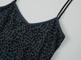 Tina Slim Fit Leopard Sleeveless