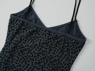 Tina Slim Fit Leopard Sleeveless
