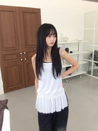 Fla Mini Frill Layered Sleeveless