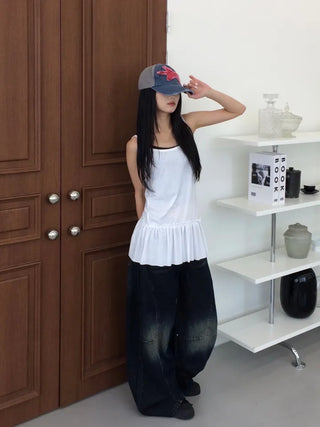 Fla Mini Frill Layered Sleeveless