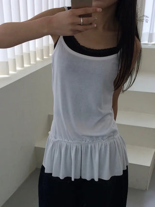 Fla Mini Frill Layered Sleeveless