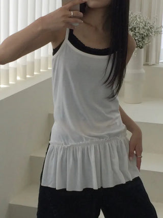 Fla Mini Frill Layered Sleeveless