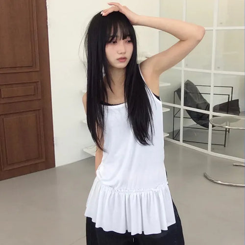 Fla Mini Frill Layered Sleeveless