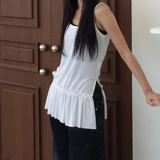 Fla Mini Frill Layered Sleeveless