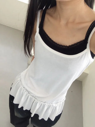 Fla Mini Frill Layered Sleeveless