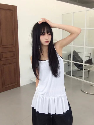 Fla Mini Frill Layered Sleeveless