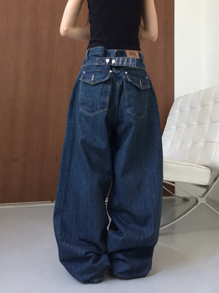 Ner Mega Fit Wide Bijou Denim Pants