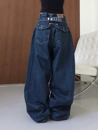 Ner Mega Fit Wide Bijou Denim Pants