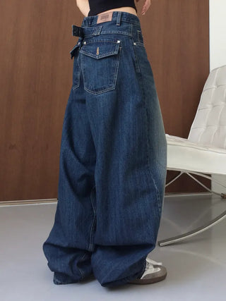 Ner Mega Fit Wide Bijou Denim Pants