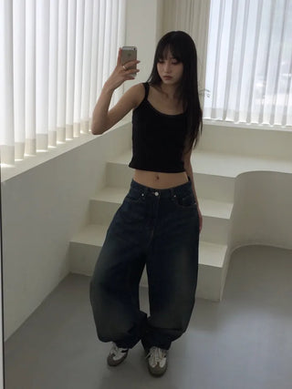 Ner Mega Fit Wide Bijou Denim Pants