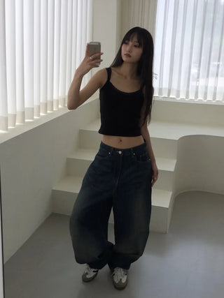 Ner Mega Fit Wide Bijou Denim Pants