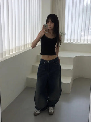 Ner Mega Fit Wide Bijou Denim Pants