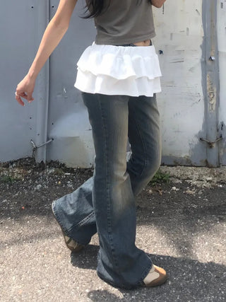 Riyu Frill Layered Tiered Skirt
