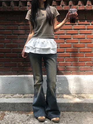 Riyu Frill Layered Tiered Skirt