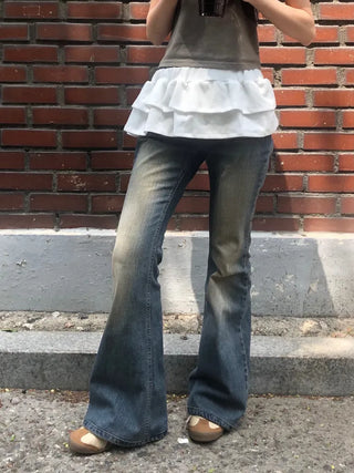 Riyu Frill Layered Tiered Skirt
