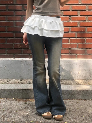 Riyu Frill Layered Tiered Skirt