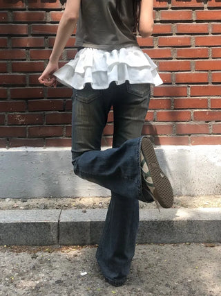 Riyu Frill Layered Tiered Skirt