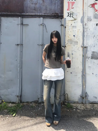 Riyu Frill Layered Tiered Skirt