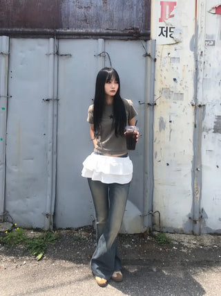 Riyu Frill Layered Tiered Skirt
