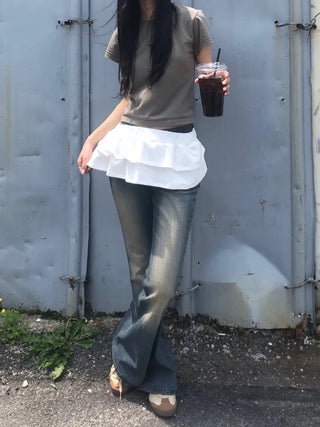 Riyu Frill Layered Tiered Skirt