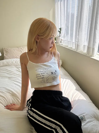 Hino Lace Rabbit Punching Lovely Sleeveless