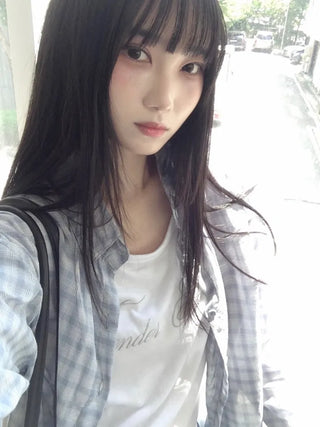Yana Oversized Check Long Sleeve Shirt