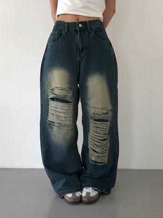 Ore Wide Vintage Washed Denim