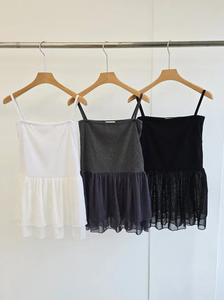Senil Chiffon Layered Sleeveless Dress