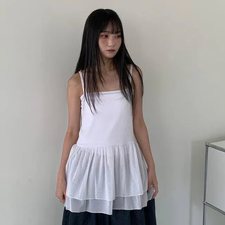 Senil Chiffon Layered Sleeveless Dress