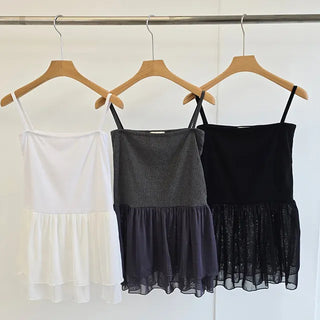 Senil Chiffon Layered Sleeveless Dress