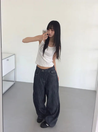 LP Balloon Wide Denim Pants