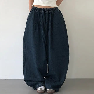 Kusha Balloon Fit Striped Denim