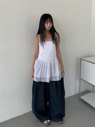 Kusha Balloon Fit Striped Denim
