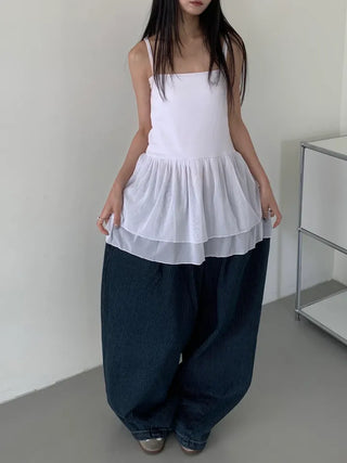 Kusha Balloon Fit Striped Denim