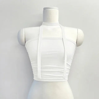 Noir Tie Scarf Top Knit
