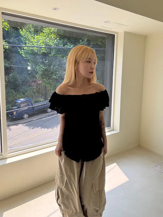 Soyo Keyring Elastic Waist Wide Pants